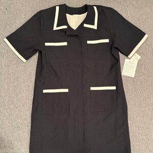 Vintage Chanel Uniform Dress Sz 10/12 Wool Store Employee Rare
